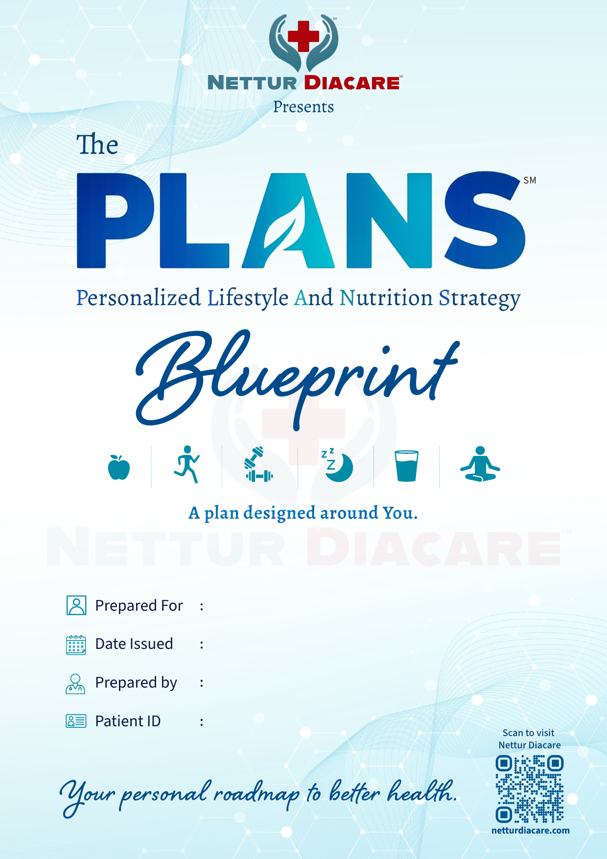 Cover of the personalized PLANS Blueprint booklet